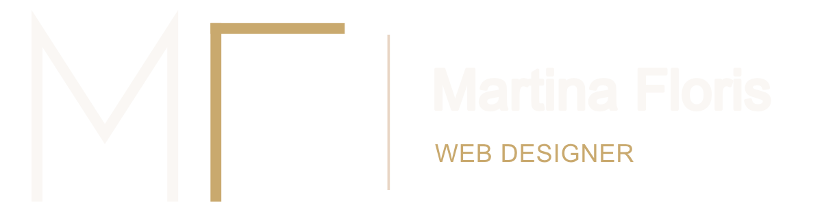 martina floris web designer realizzazione siti web logo scuro